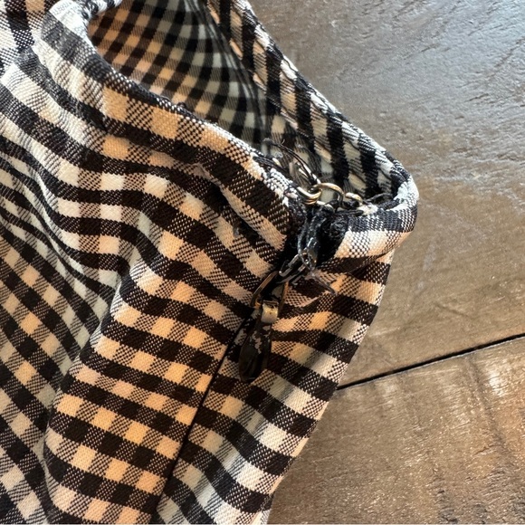 LIZ Claiborne Golf Dress Black and White Checkered Size 12 Sleeveless Midi - Picture 8 of 14